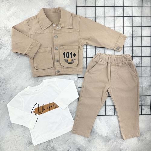 ECOO 3707 CEKETLİ KOT TAKIM