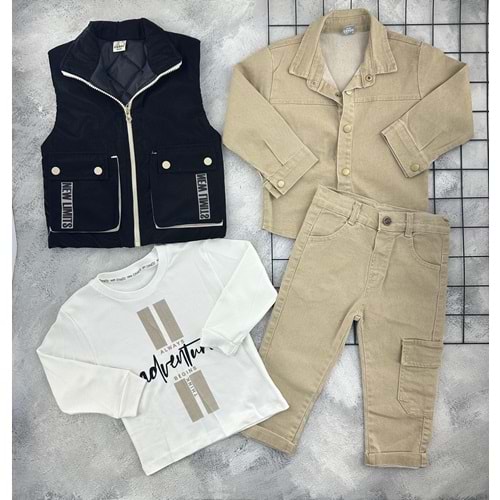 CANÖZ 3615 YELEKLİ 4 LÜ TAKIM