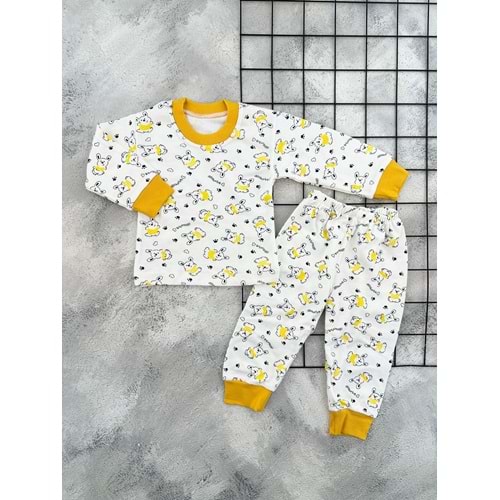 ÇUM ÇUM 1319 TAVŞAN BASKILI PİJAMA TAKIM
