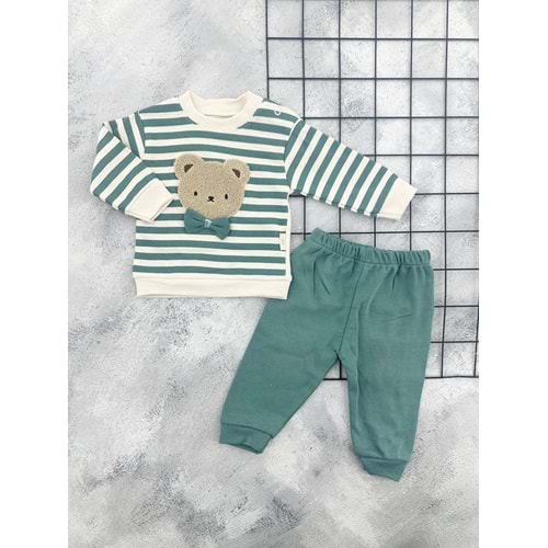 MİNİMUNDO 5346 SÜZENE AYI ÇİZGİLİ MEVSİMLİK TAKIM