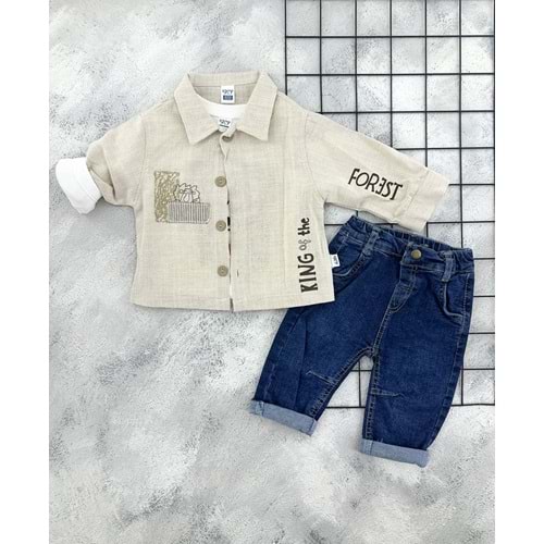 IGGY 26018 KING 3 LÜ GÖMLEK TAKIM