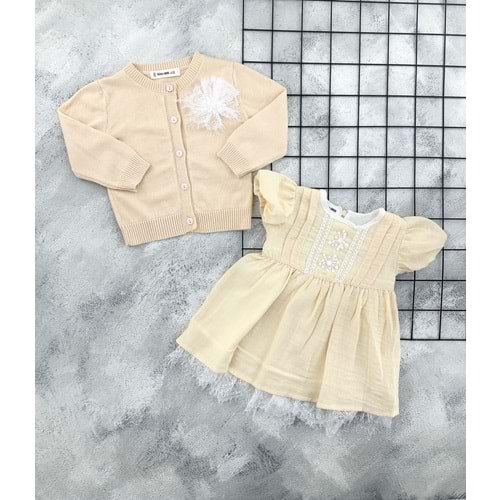 BEBİÇO 5420 TRİKO HIRKALI ELBİSE