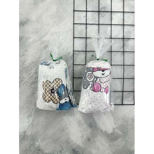 ALİŞ 028 TAVŞAN LASTİKLİ ÇARŞAF YASTIK KILIFI