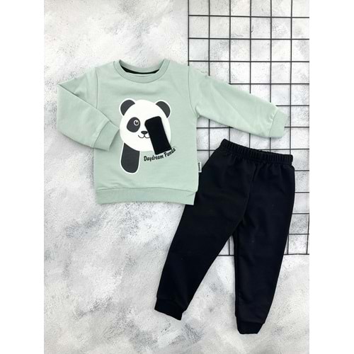 BAMBU 4534 PANDA BASKILI MEVSİMLİK TAKIM