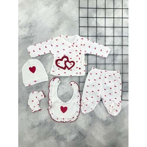 COŞAY 24219 SÜZENE KALPLİ 5Lİ SET(0-3AY)