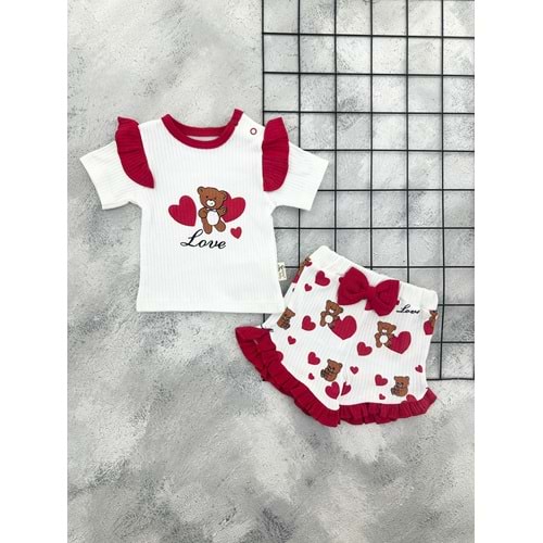 COŞAY 26104 KALPLİ AYICIK BASKI TAKIM(3-12AY)