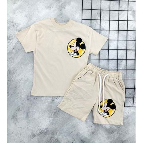 ZR 7038 DİSNEP BASKILI ŞORT TAKIM (3-8 YAŞ)