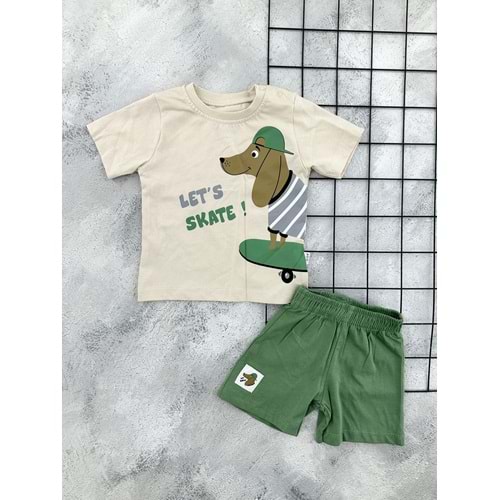 NAZAR 26323 ŞAPKALI KÖPEK ŞORT TAKIM (9-24 AY)