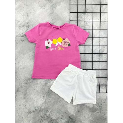 NAZAR 26362 KELEBEK BASKILI ŞORT TAKIM