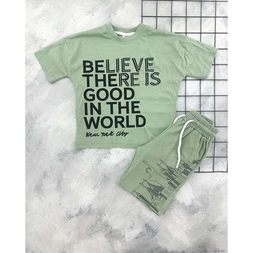 CİCİBOM 2004 YAZI BASKILI ŞORT TAKIM