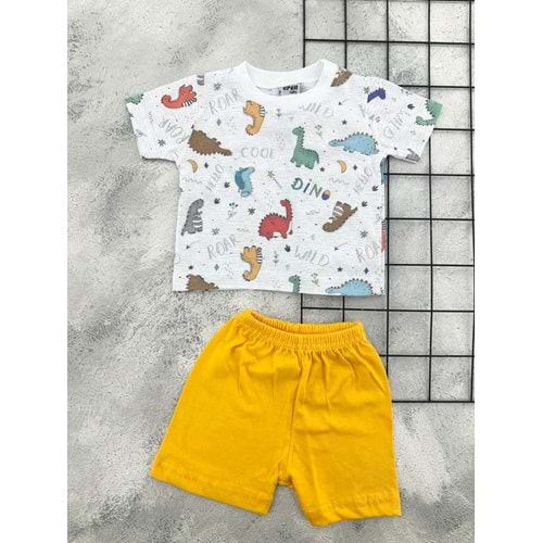 ERN BABY 0106 DİNO ROAR ŞORT TAKIM
