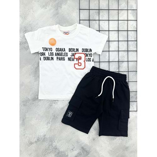 YAVRUCAK 5014 ŞEHİRLER 3 YAZILI ŞORT TAKIM