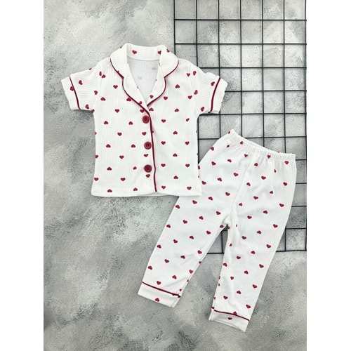 POLİFON 4074 MİNİK KALPLER PİJAMA TAKIM