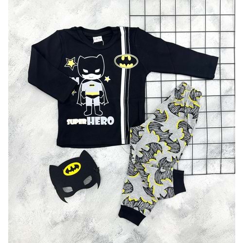 POLİFON 0101 MASKELİ BATMAN PİJAMA TAKIM