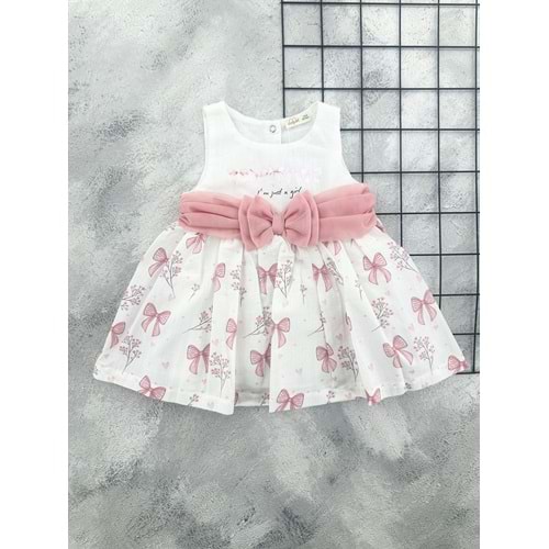 SERKON 1000 KURDELE DETAY ELBİSE PUDRA