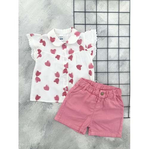 BEBİÇO 26110 KALP DETAY GÖMLEK TAKIM