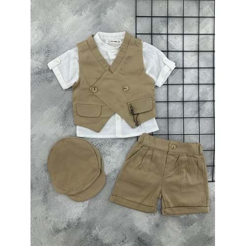 BEBİÇO 5522 ŞAPKALI YELEK TAKIM