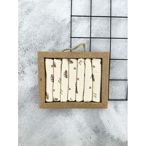 TOYİS 7 Lİ AĞIZ BEZİ - BEJ ARABALI