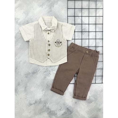 CANÖZ 3450 PAPYON YELEK GÖMLEK TAKIM