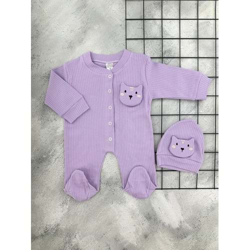 BABYMED 157 KEDİ ŞAPKALI PATİKLİ TULUM