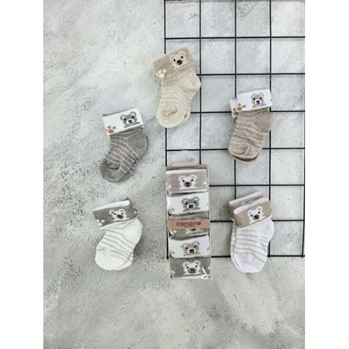 CANARİ AYILI 5 Lİ ÇORAP SET- 0-6 AY