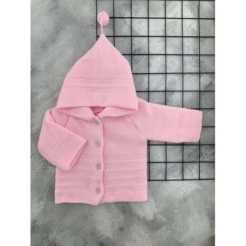 VEYCAN 9132 PONPONLU DÜZ TRİKO HIRKA