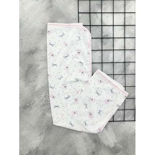 GONCA 910 FİYONK AYI TEK KAT KUNDAK- PEMBE