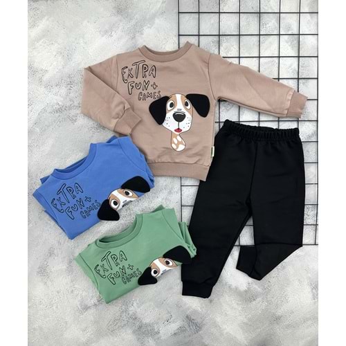 BAMBU 62144 KÖPEK BASKILI MEVSİMLİK TAKIM