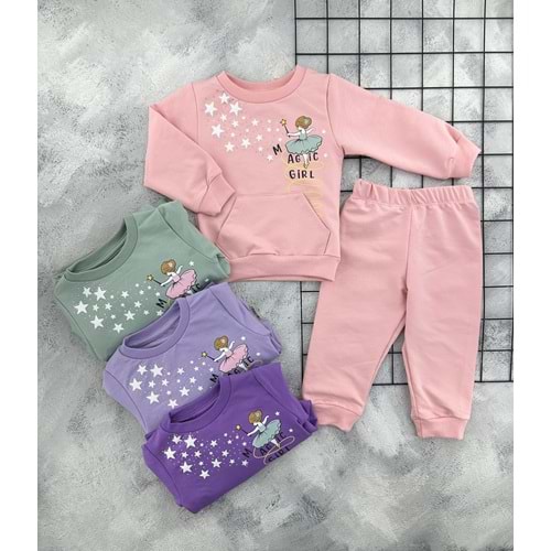 BAMBU 62324 YILDIZLI BALERİN MEVSİMLİK TAKIM