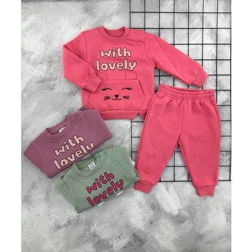NAZAR 26757 WİTH LOVELY BASKILI 3 İP TAKIM
