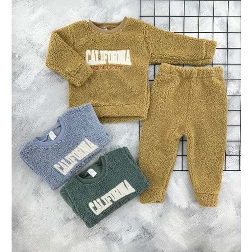 GİDDY 38304 CALİFORNİA NAKIŞLI POLAR TAKIM