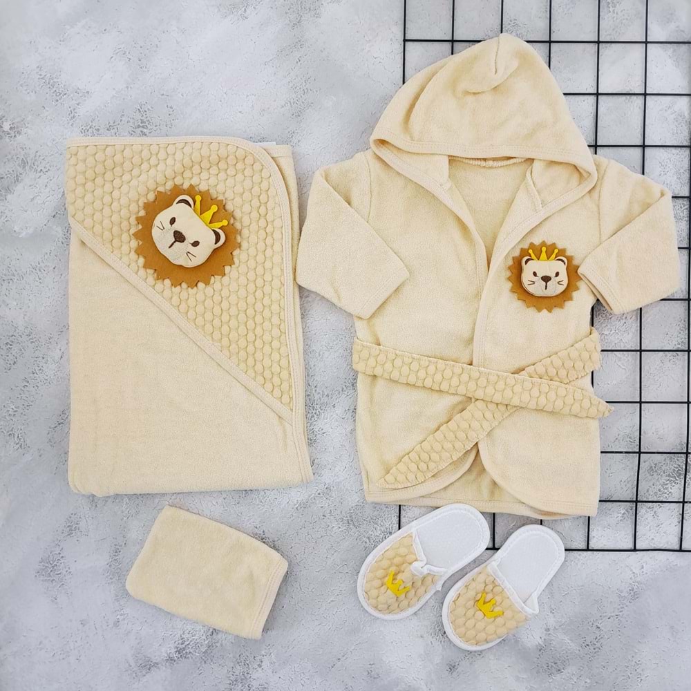 CONCON 1650 ORGANİC ASLAN BORNOZ SET