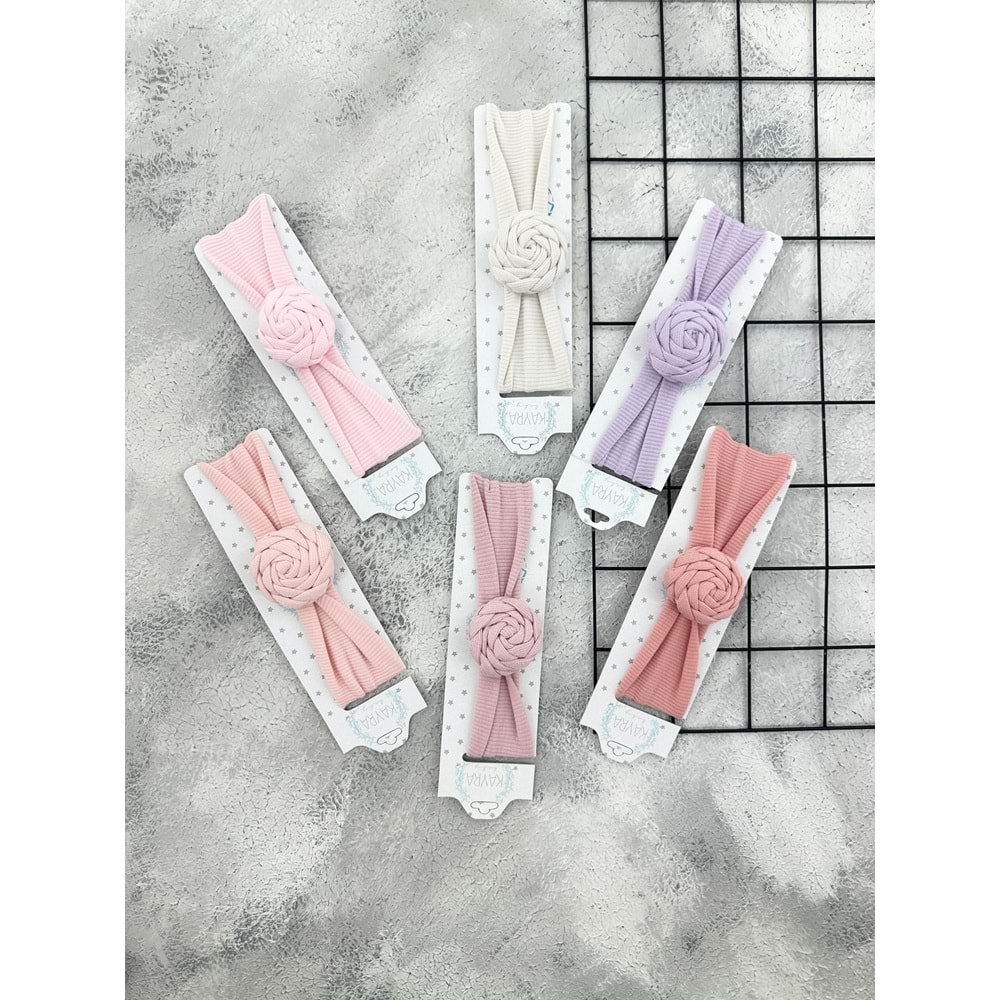 KAYRA 777 GÜL DESEN BANDANA - SOMON - 0 AY
